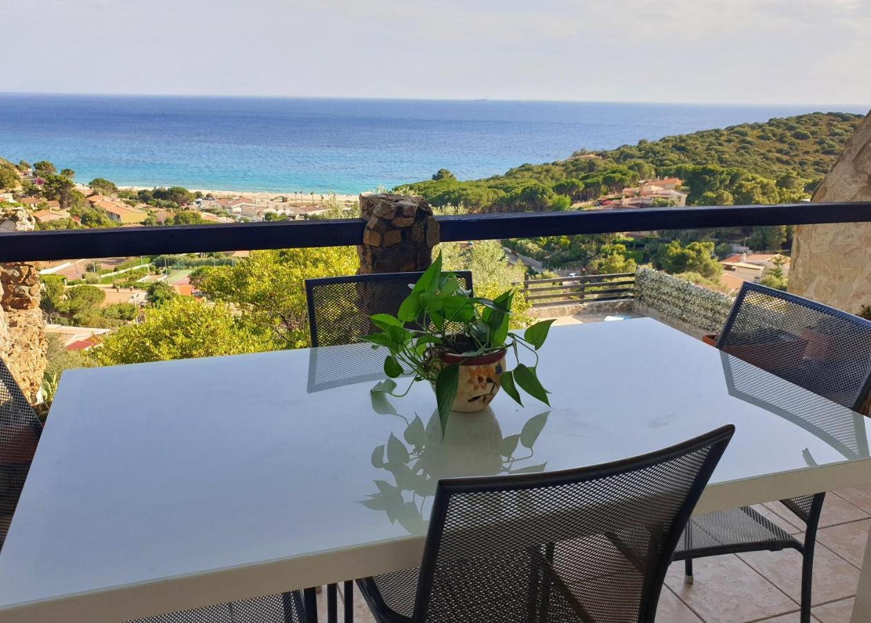 Villetta Con Piscina Panoramica Belvedere Mari Pintau Джеремеас Экстерьер фото