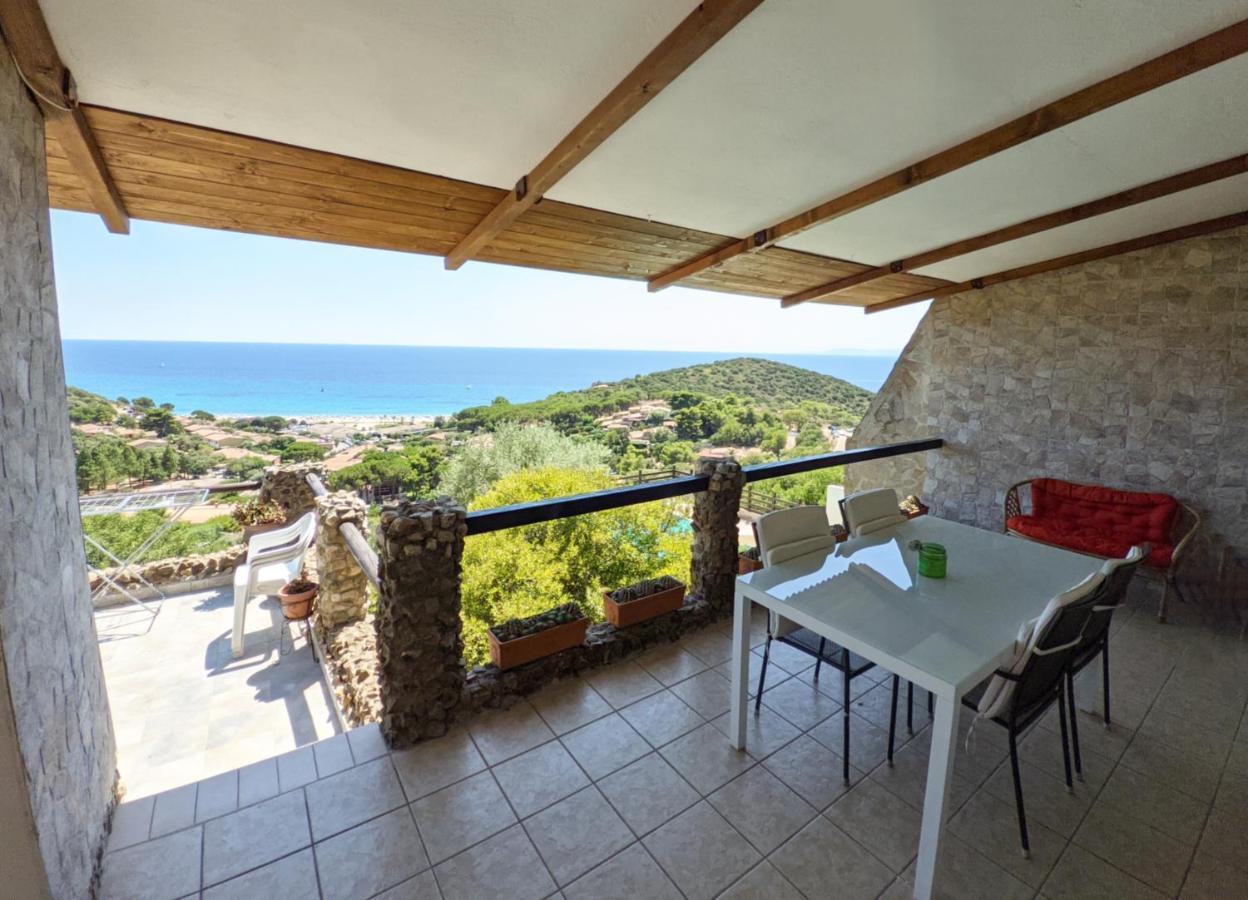 Villetta Con Piscina Panoramica Belvedere Mari Pintau Джеремеас Экстерьер фото